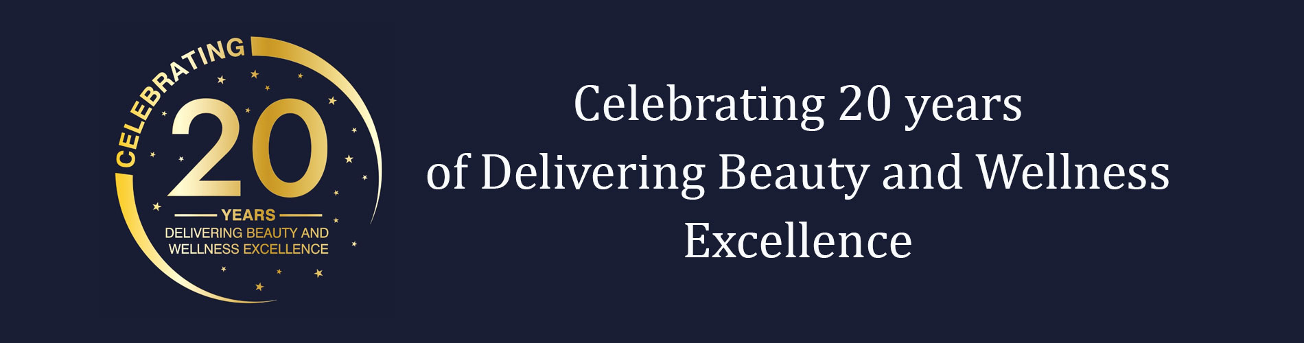 Celebrating 20 Years in Business banner
